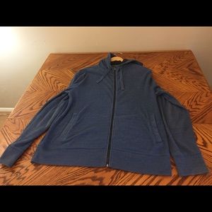 Banana Republic waffle knit zip hoodie